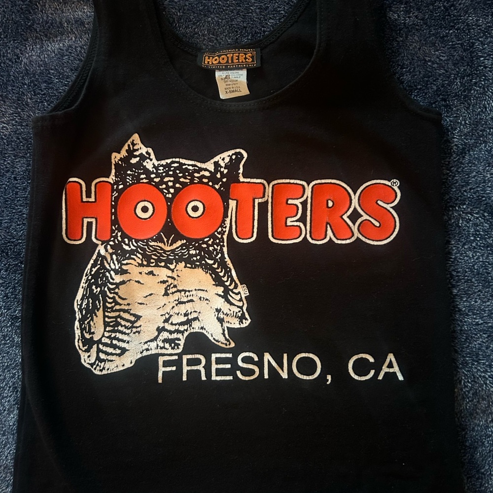 Hooters Black Apparel with Logo Tag